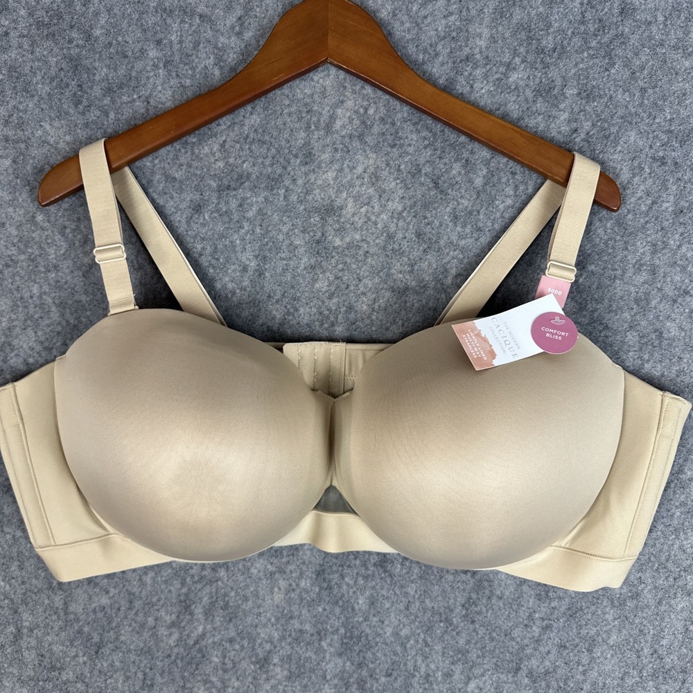 Cacique Bra 50 DD Nude Comfort Bliss Lightly Lined Multi-way Strapless NEW
